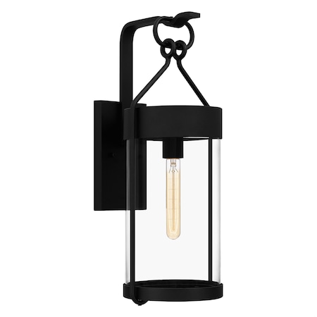 Quoizel Corbin 1-Light Earth Black Outdoor Wall Lantern CRB8409EK